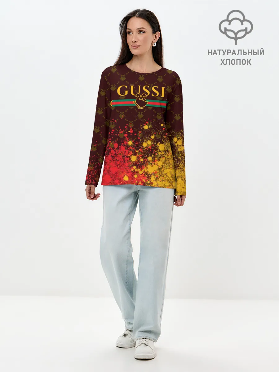 Лонгслив женский. Хлопок / GUSSI / ГУСИ