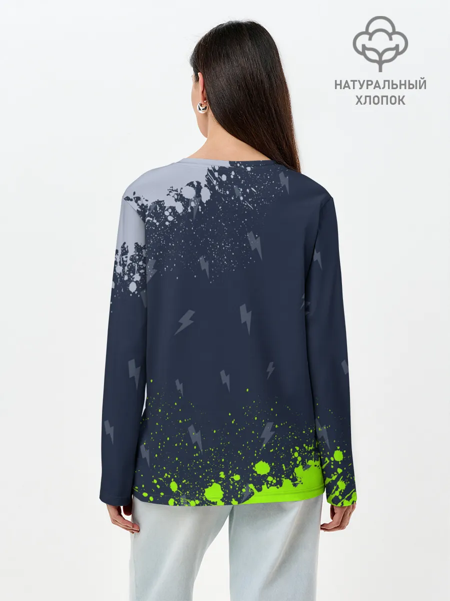 Лонгслив женский. Хлопок / AC DС