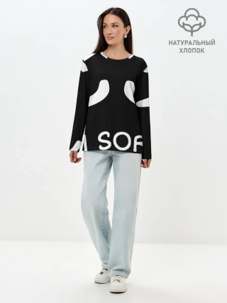 Лонгслив женский. Хлопок / Sorry not sorry