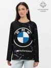 Лонгслив женский. Хлопок / BMW / БМВ