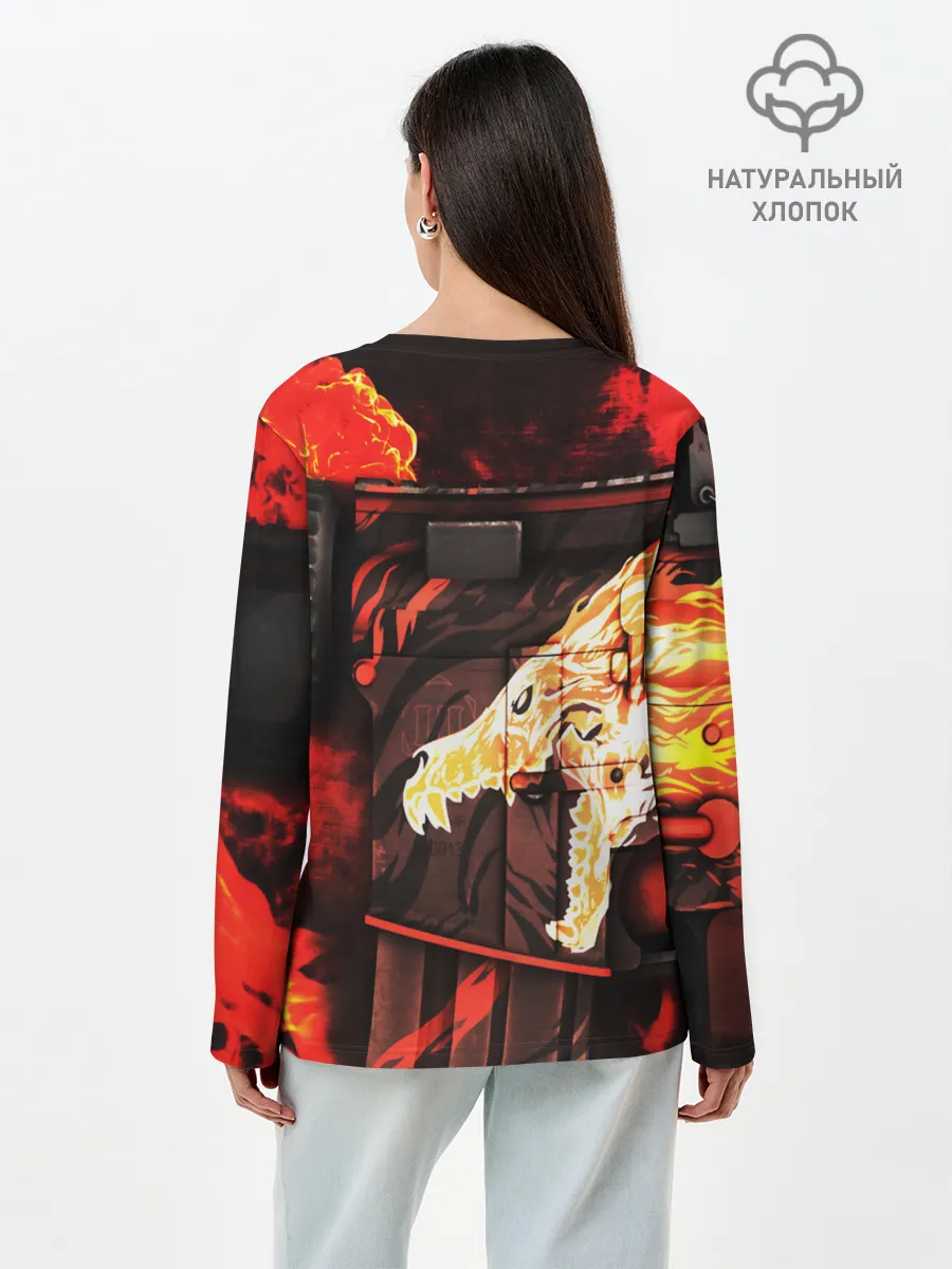 Лонгслив женский. Хлопок / CS GO HOWL / ВОЙ