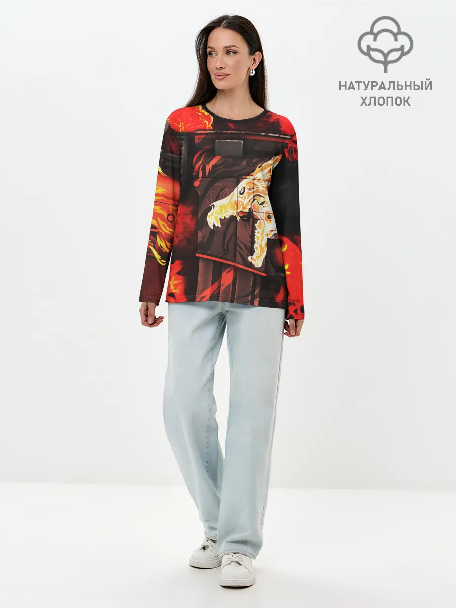 Лонгслив женский. Хлопок / CS GO HOWL / ВОЙ