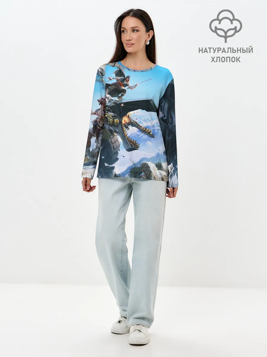 Лонгслив женский. Хлопок / Horizon Zero Dawn