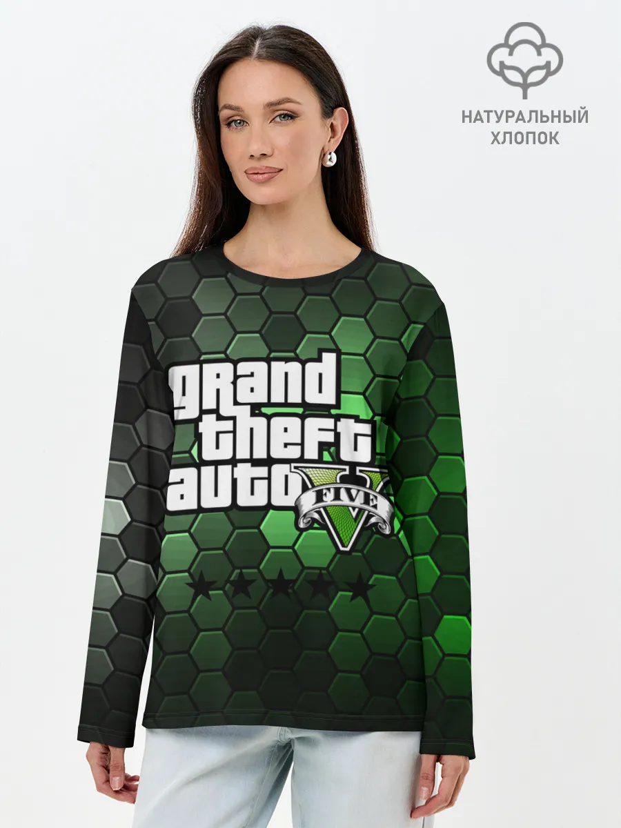 Лонгслив женский. Хлопок / GTA 5 / ГТА 5