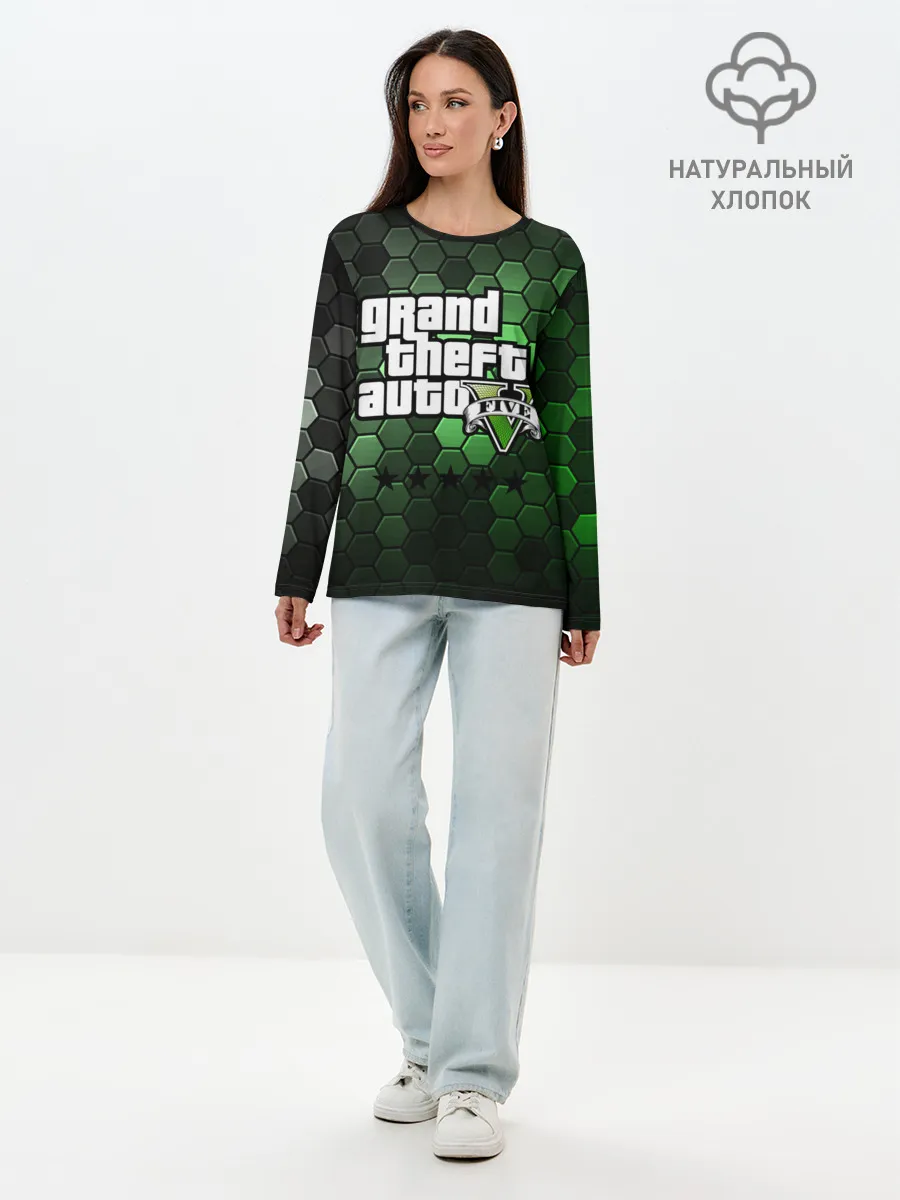 Лонгслив женский. Хлопок / GTA 5 / ГТА 5