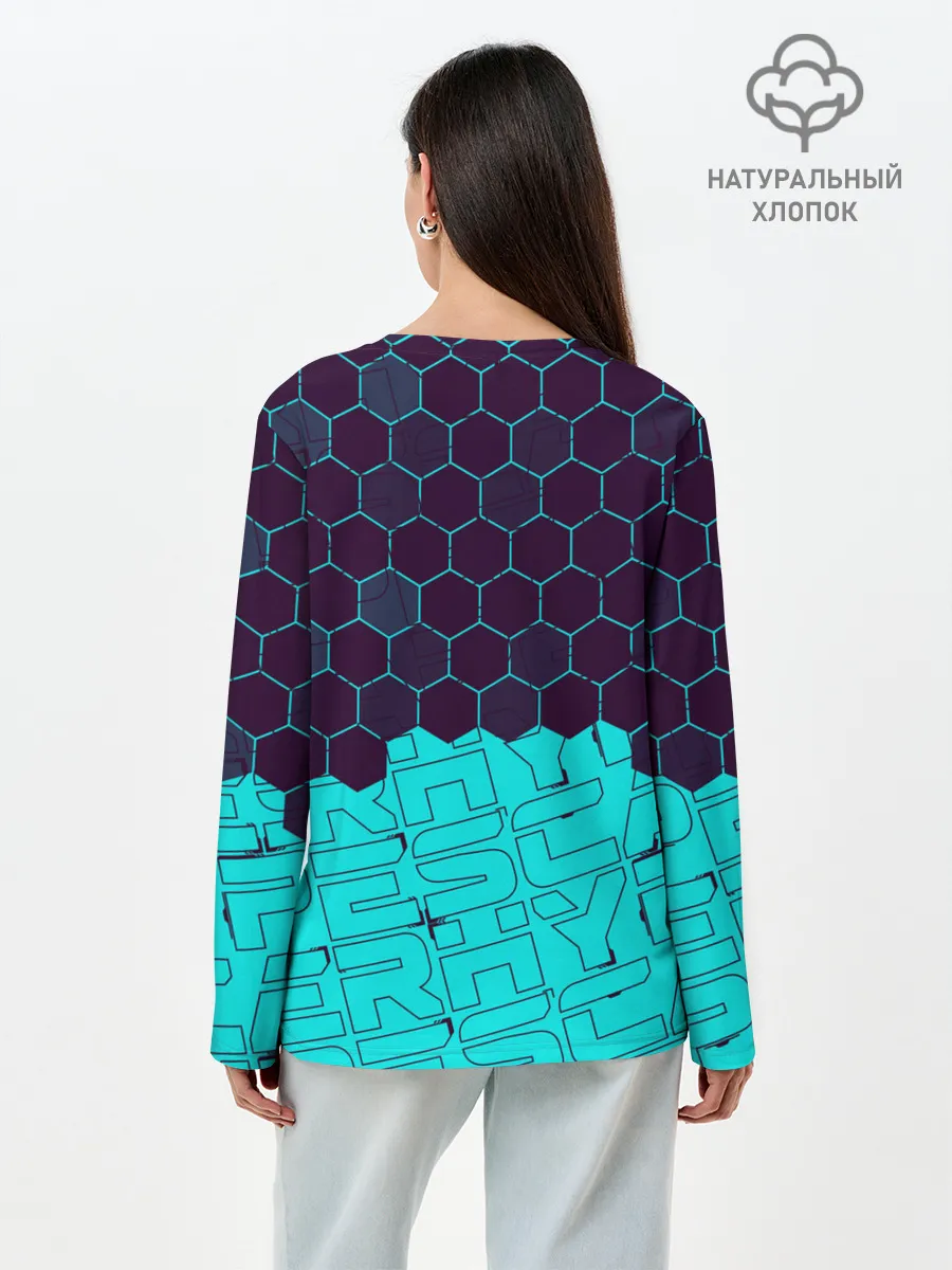 Лонгслив женский. Хлопок / HYPER SCAPE / ХАЙПЕР СКЕЙП