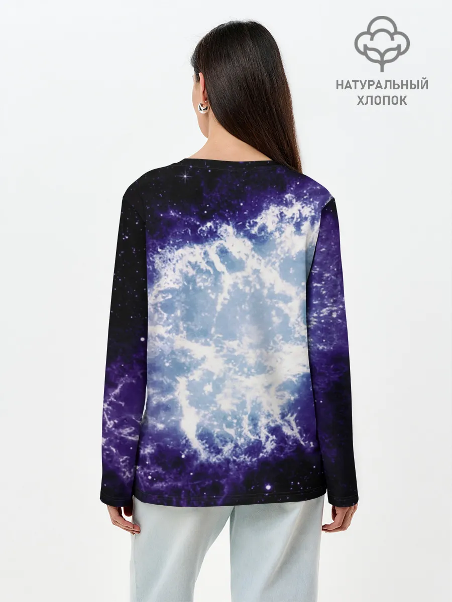 Лонгслив женский. Хлопок / Galaxy