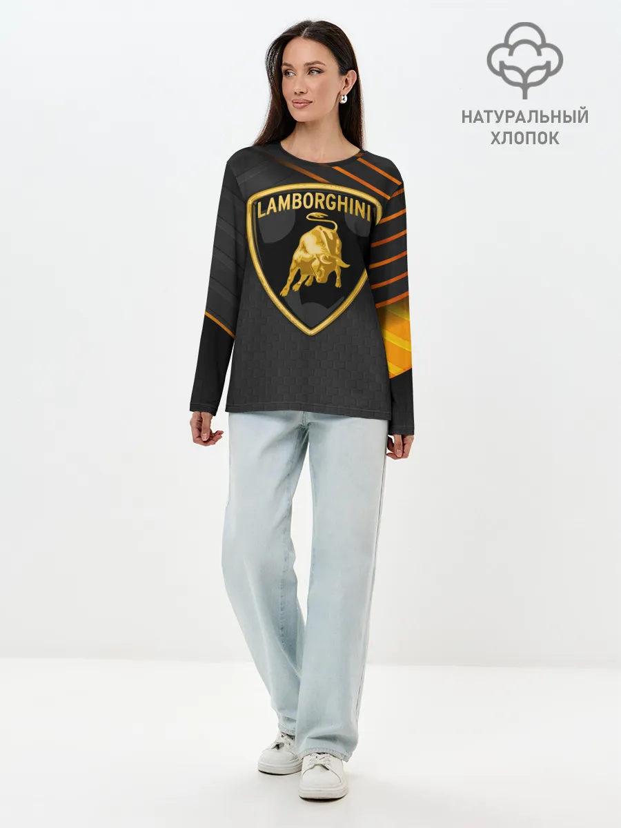 Лонгслив женский. Хлопок / Lamborghini