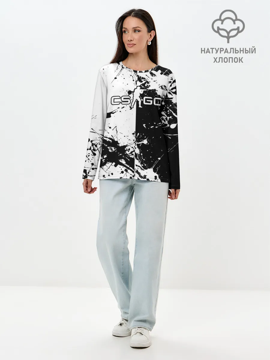 Лонгслив женский. Хлопок / COUNTER STRIKE