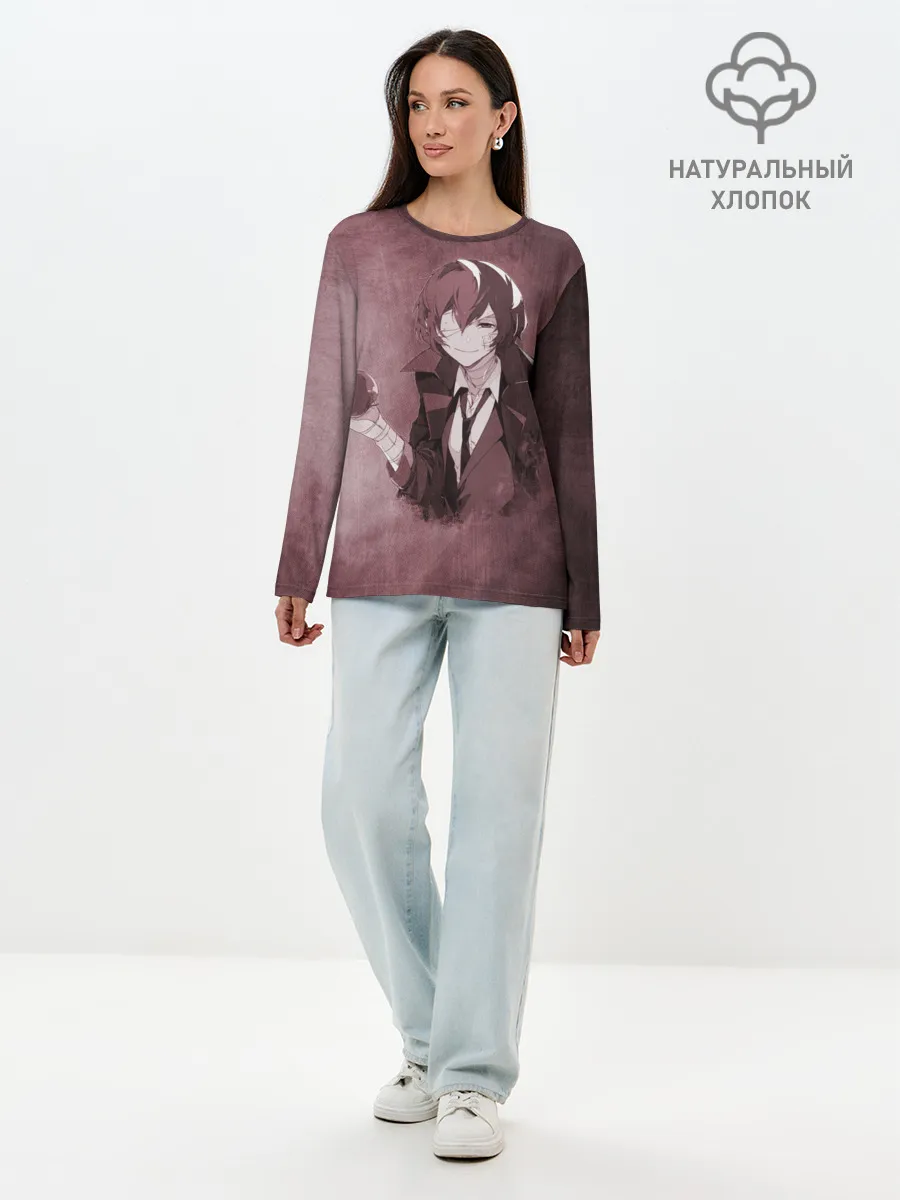 Лонгслив женский. Хлопок / Дазай