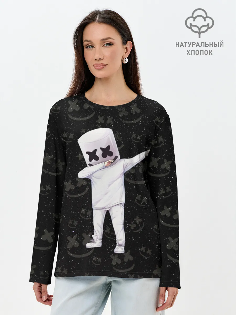 Лонгслив женский. Хлопок / MARSHMELLO
