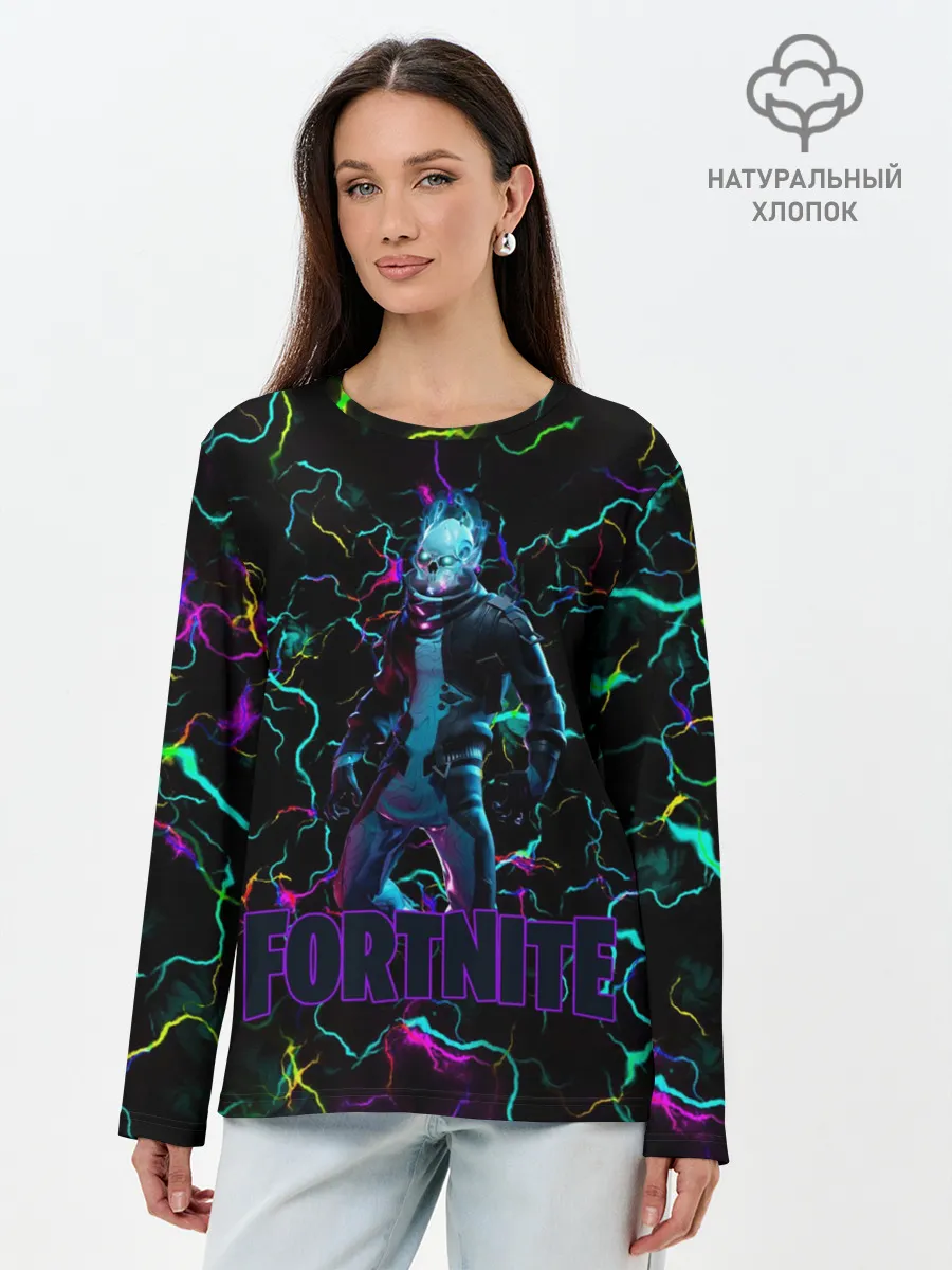 Лонгслив женский. Хлопок / Фортнайт | Fortnite