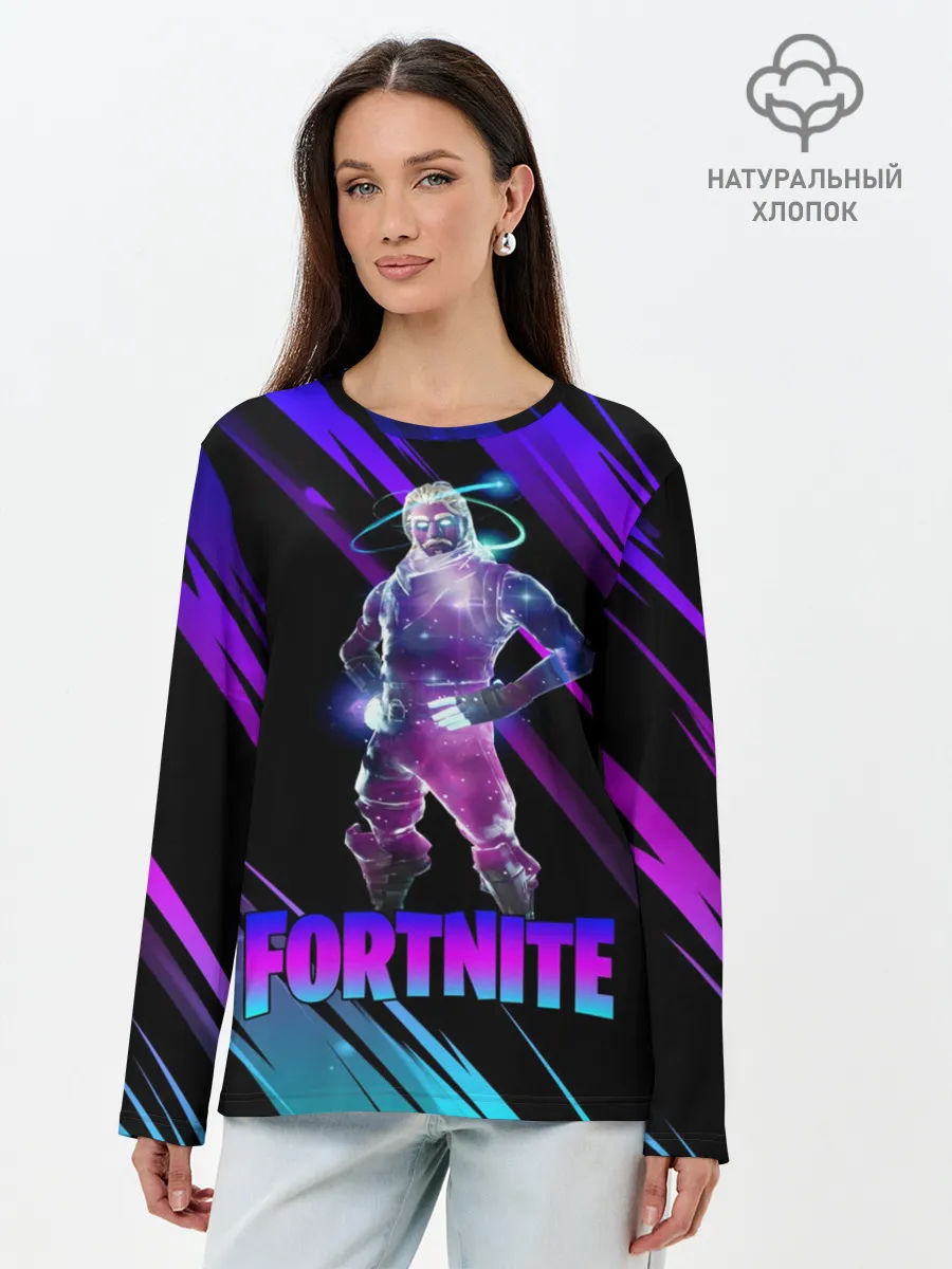 Лонгслив женский. Хлопок / FORTNITE