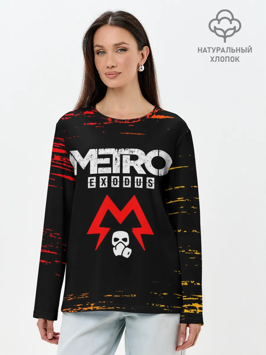 Лонгслив женский. Хлопок / METRO EXODUS / МЕТРО ИСХОД