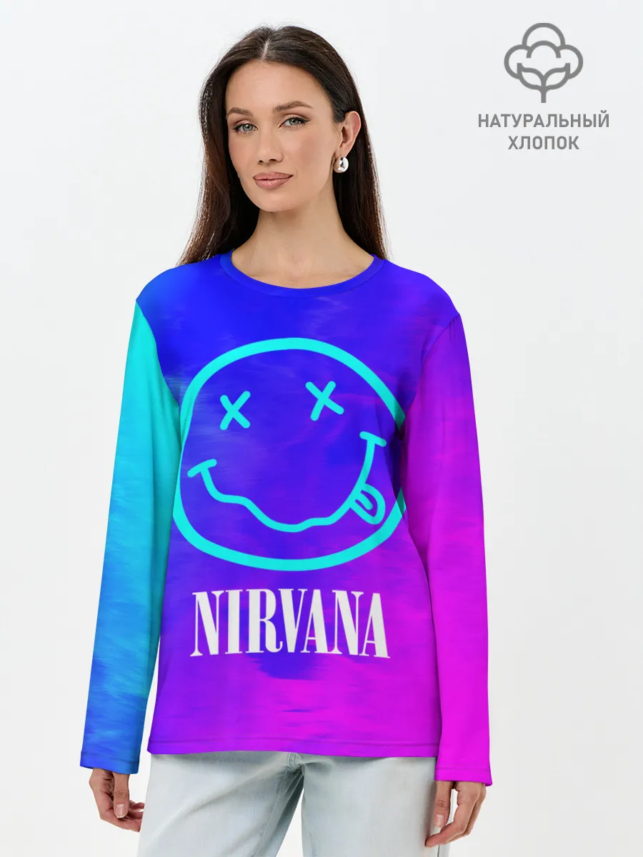 Лонгслив женский. Хлопок / NIRVANA / НИРВАНА