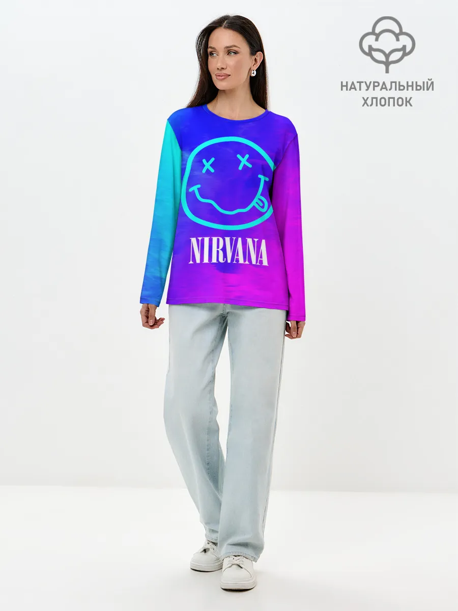 Лонгслив женский. Хлопок / NIRVANA / НИРВАНА