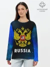 Лонгслив женский. Хлопок / RUSSIA / РОССИЯ