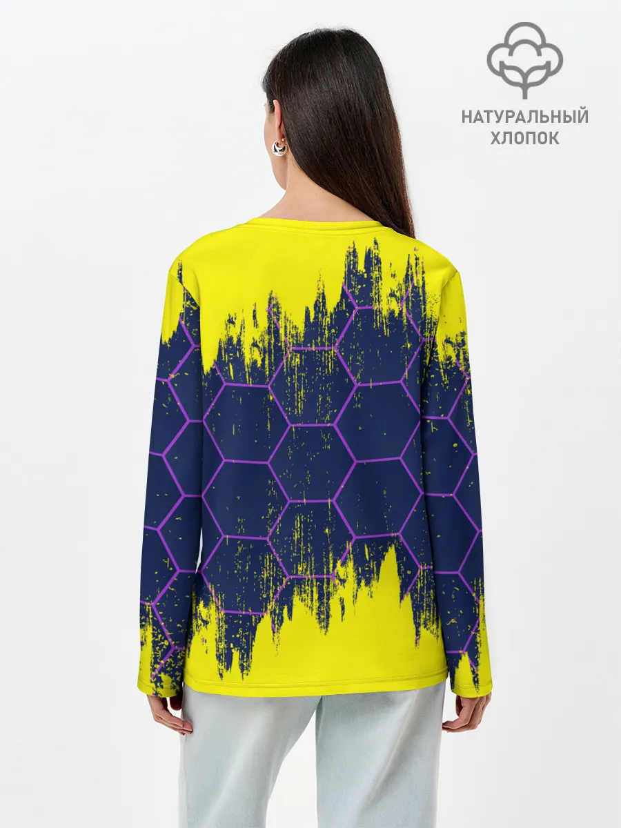 Лонгслив женский. Хлопок / Fortnite Big Mouth