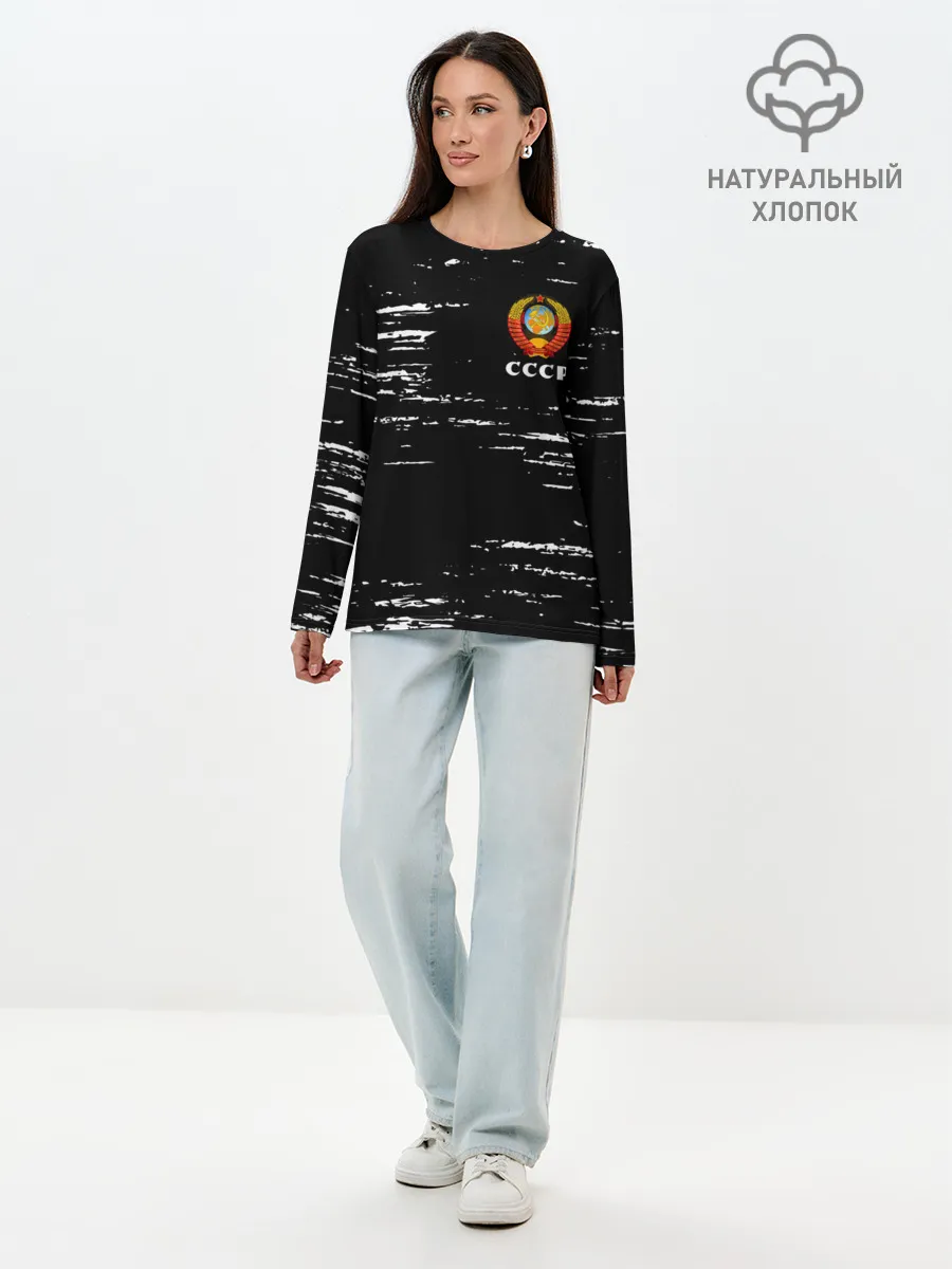 Лонгслив женский. Хлопок / СССР / USSR