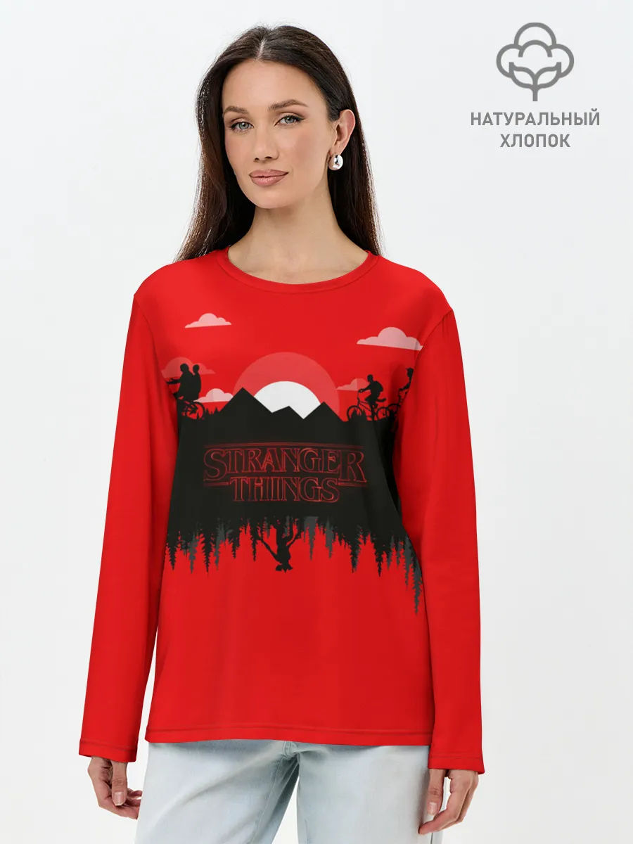 Лонгслив женский. Хлопок / Очень странные дела