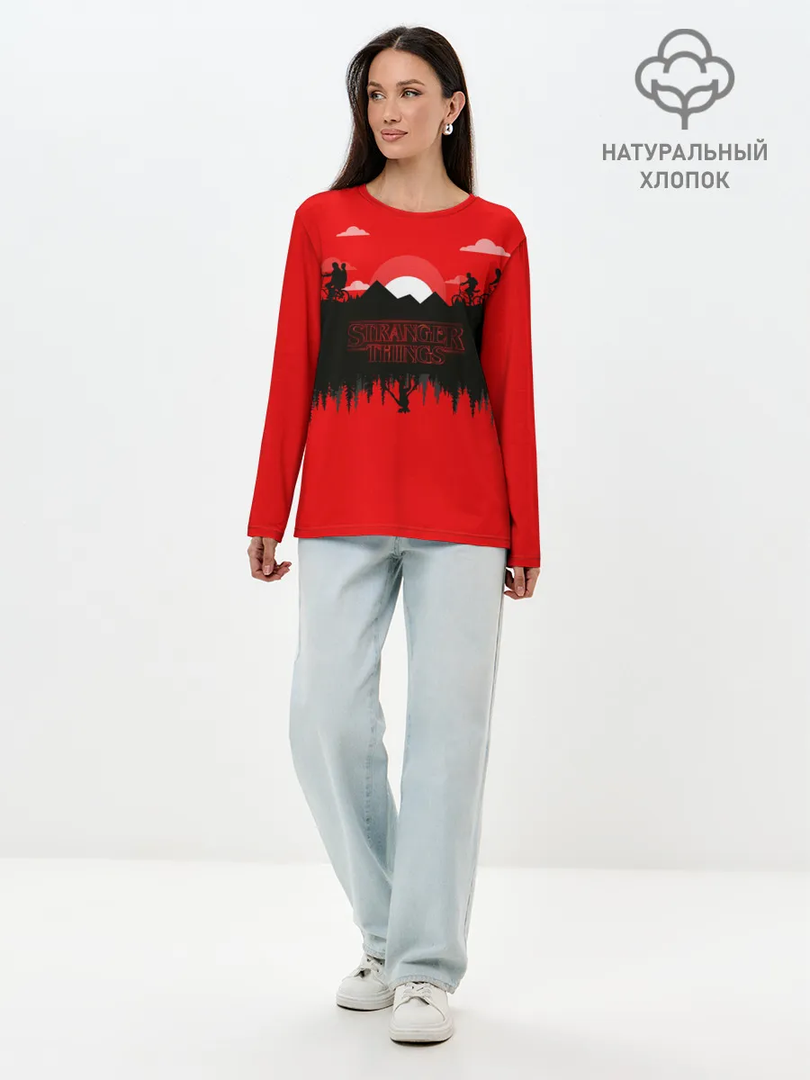 Лонгслив женский. Хлопок / Очень странные дела