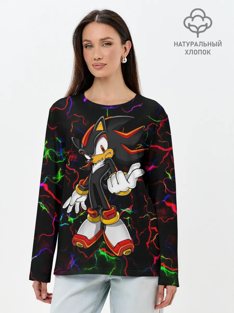 Лонгслив женский. Хлопок / Соник | Sonic
