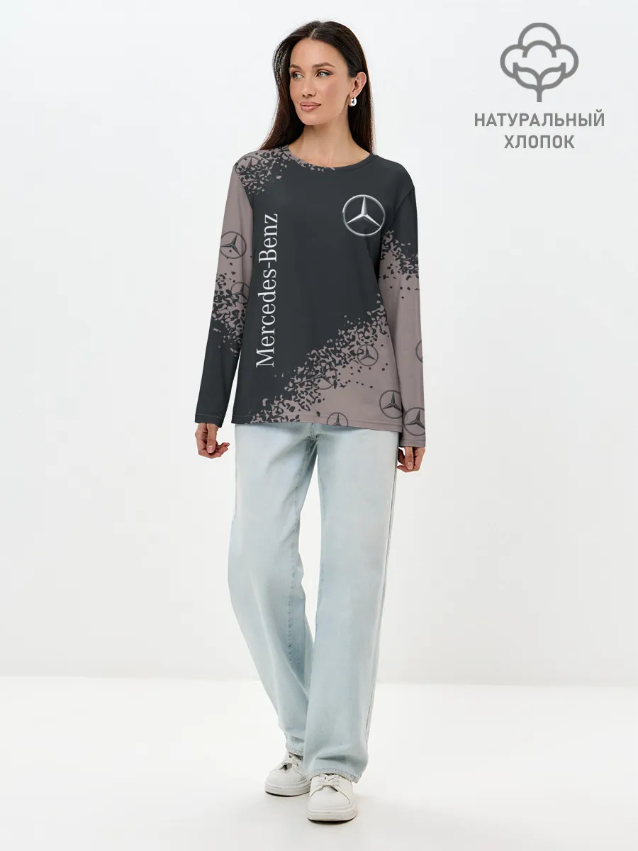 Лонгслив женский. Хлопок / MERCEDES / МЕРСЕДЕС