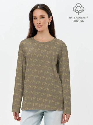 Лонгслив женский. Хлопок / Будь Добрее