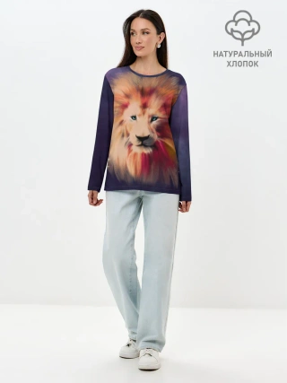 Лонгслив женский. Хлопок / Space Lion