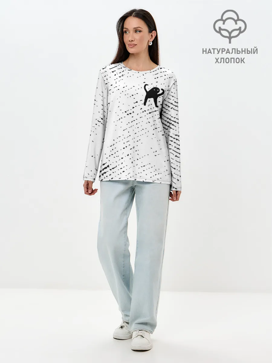 Лонгслив женский. Хлопок / ЪУЪ СЪУКА