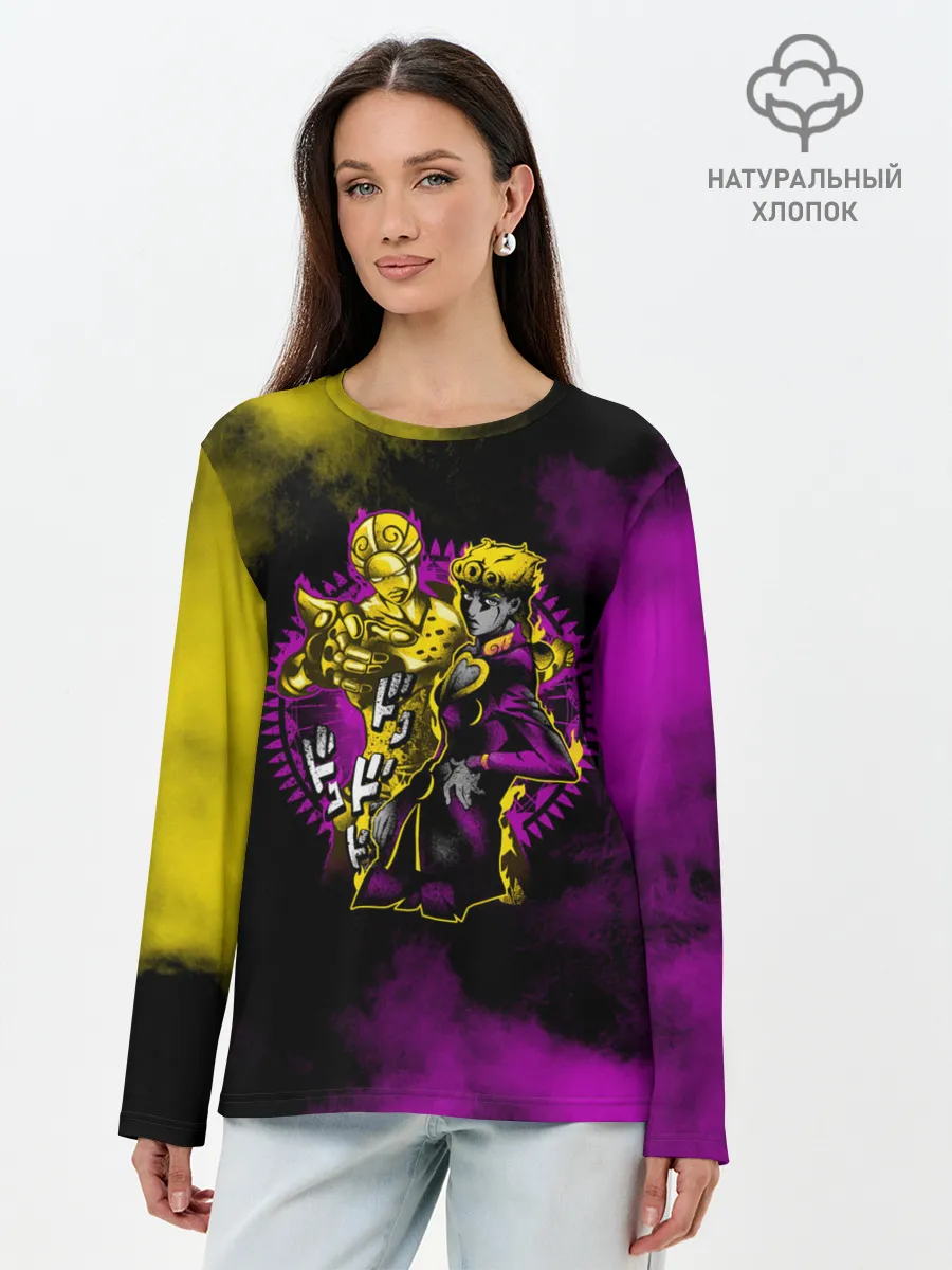 Лонгслив женский. Хлопок / JoJo Bizarre Adventure