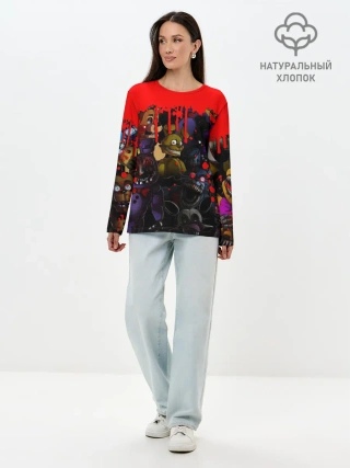 Лонгслив женский. Хлопок / Five Nights At Freddys