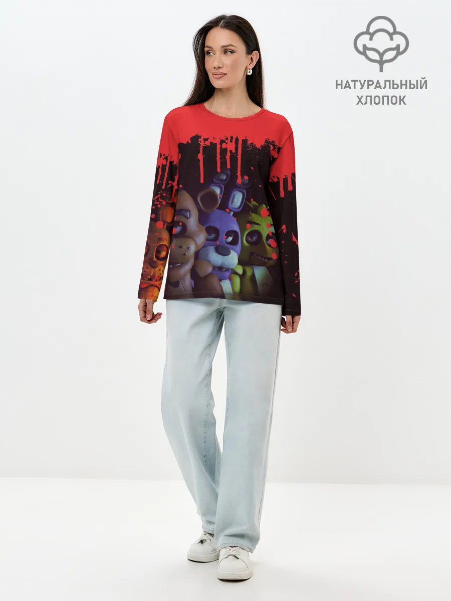 Лонгслив женский. Хлопок / Five Nights At Freddys