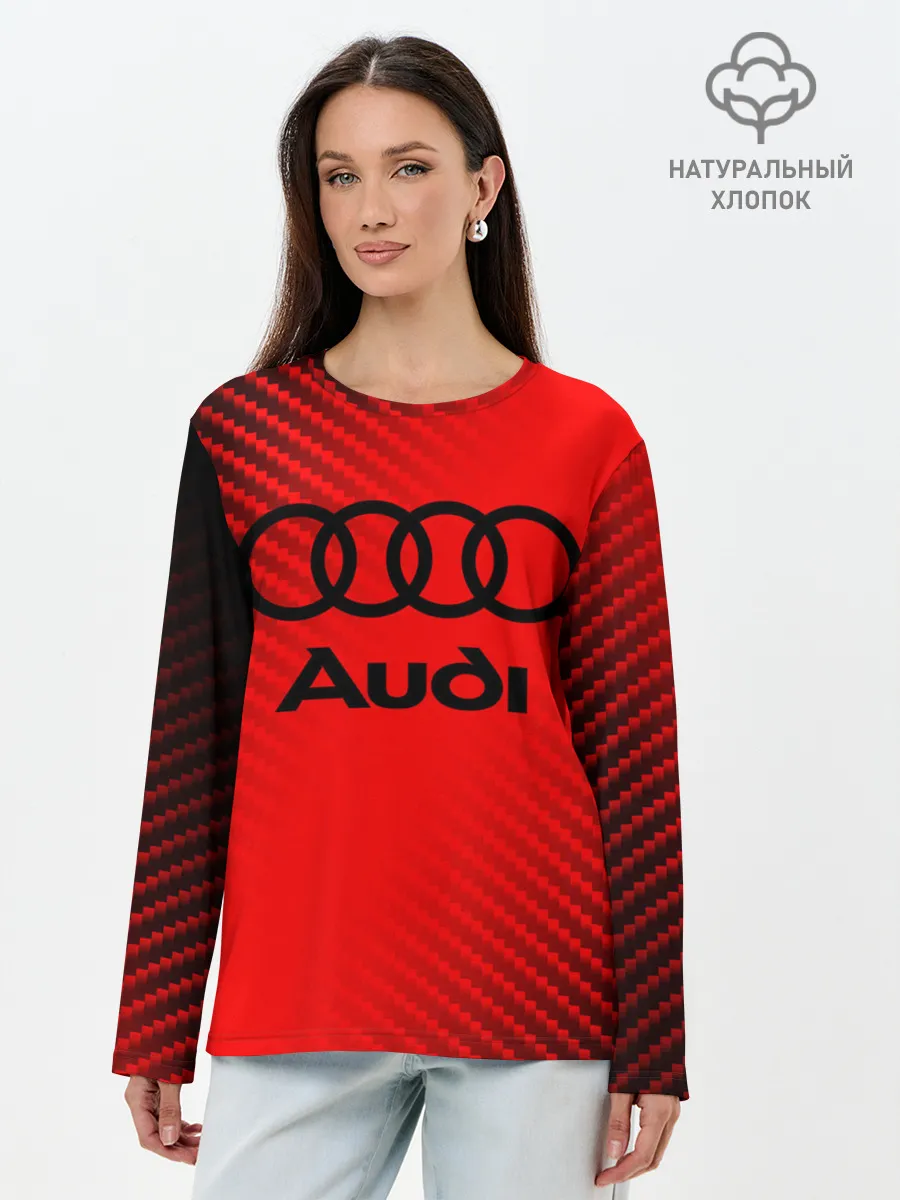 Лонгслив женский. Хлопок / AUDI / АУДИ