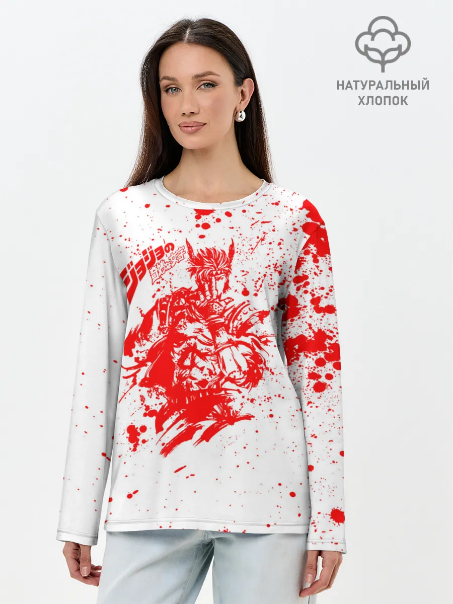 Лонгслив женский. Хлопок / JoJo Bizarre Adventure