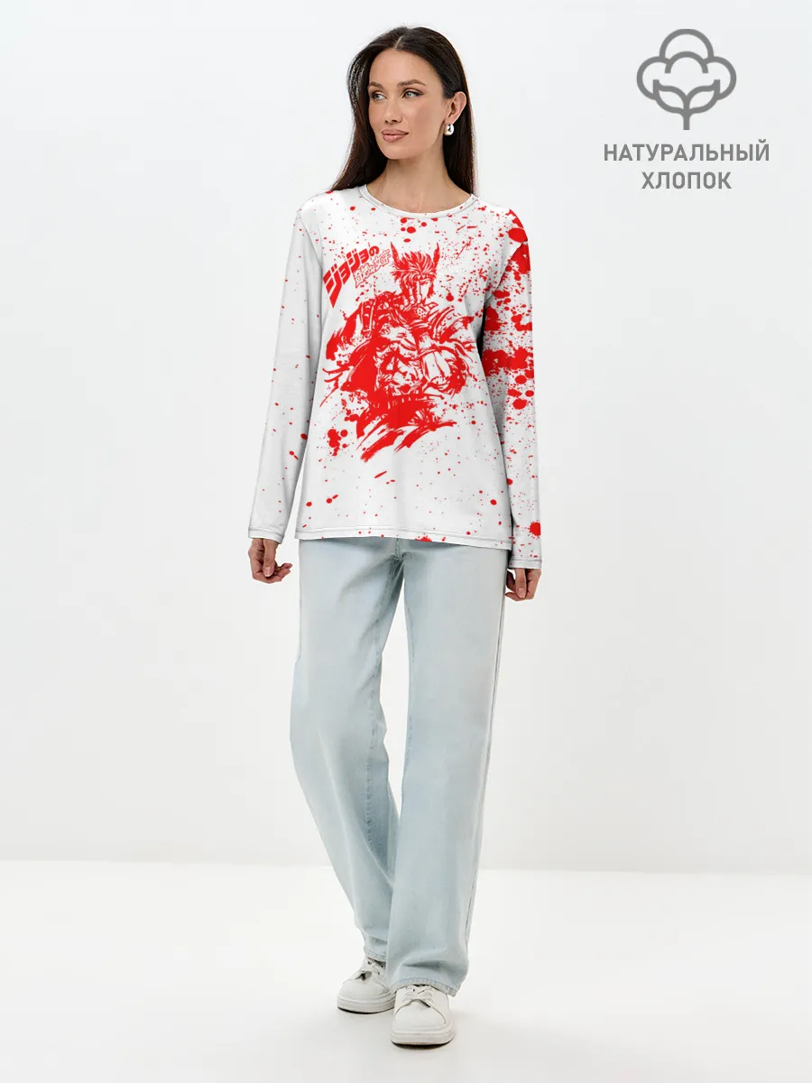 Лонгслив женский. Хлопок / JoJo Bizarre Adventure