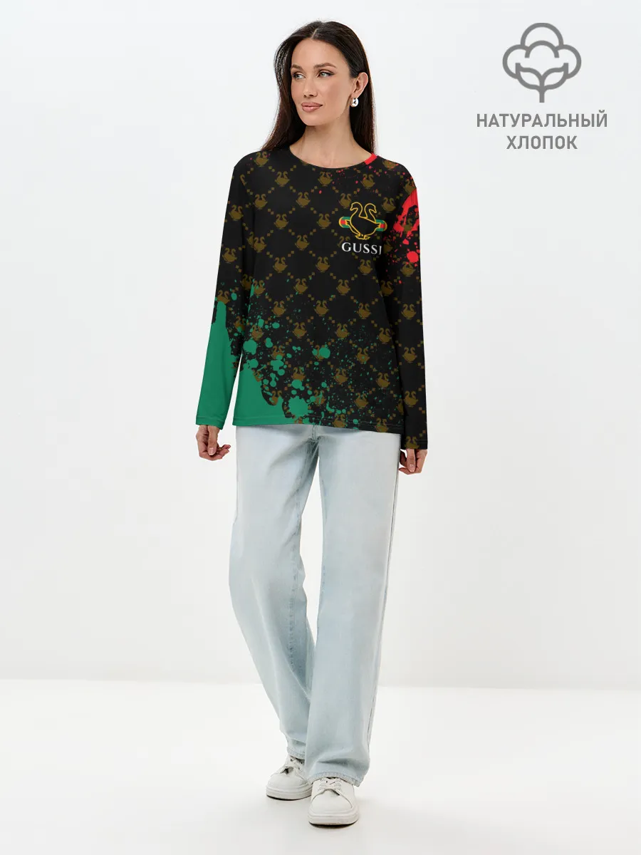 Лонгслив женский. Хлопок / GUSSI / ГУСИ