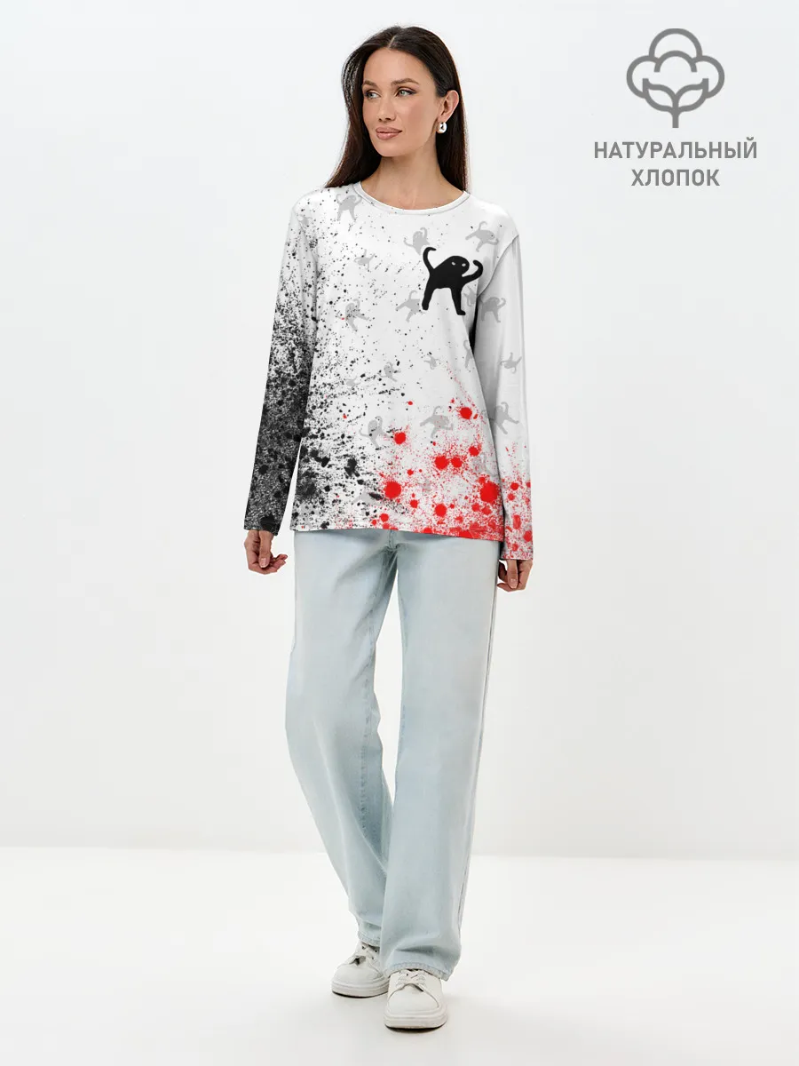 Лонгслив женский. Хлопок / ЪУЪ СЪУКА