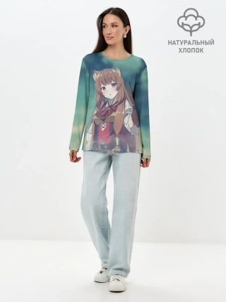 Лонгслив женский. Хлопок / Рафталия