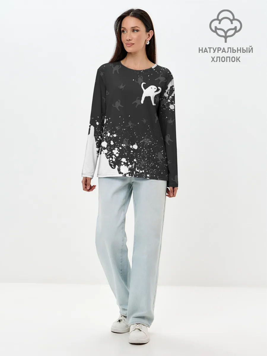 Лонгслив женский. Хлопок / ЪУЪ СЪУКА