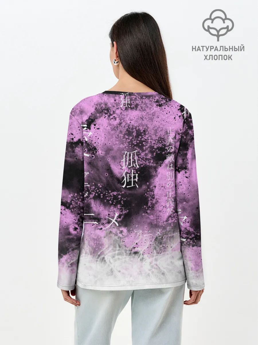 Лонгслив женский. Хлопок / BTS