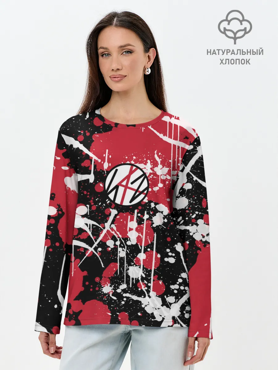 Лонгслив женский. Хлопок / Stray kids