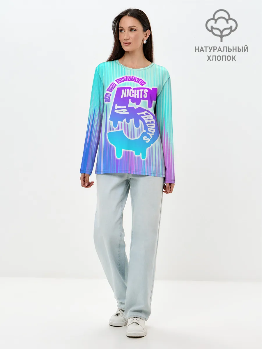 Лонгслив женский. Хлопок / Five Nights at Freddy