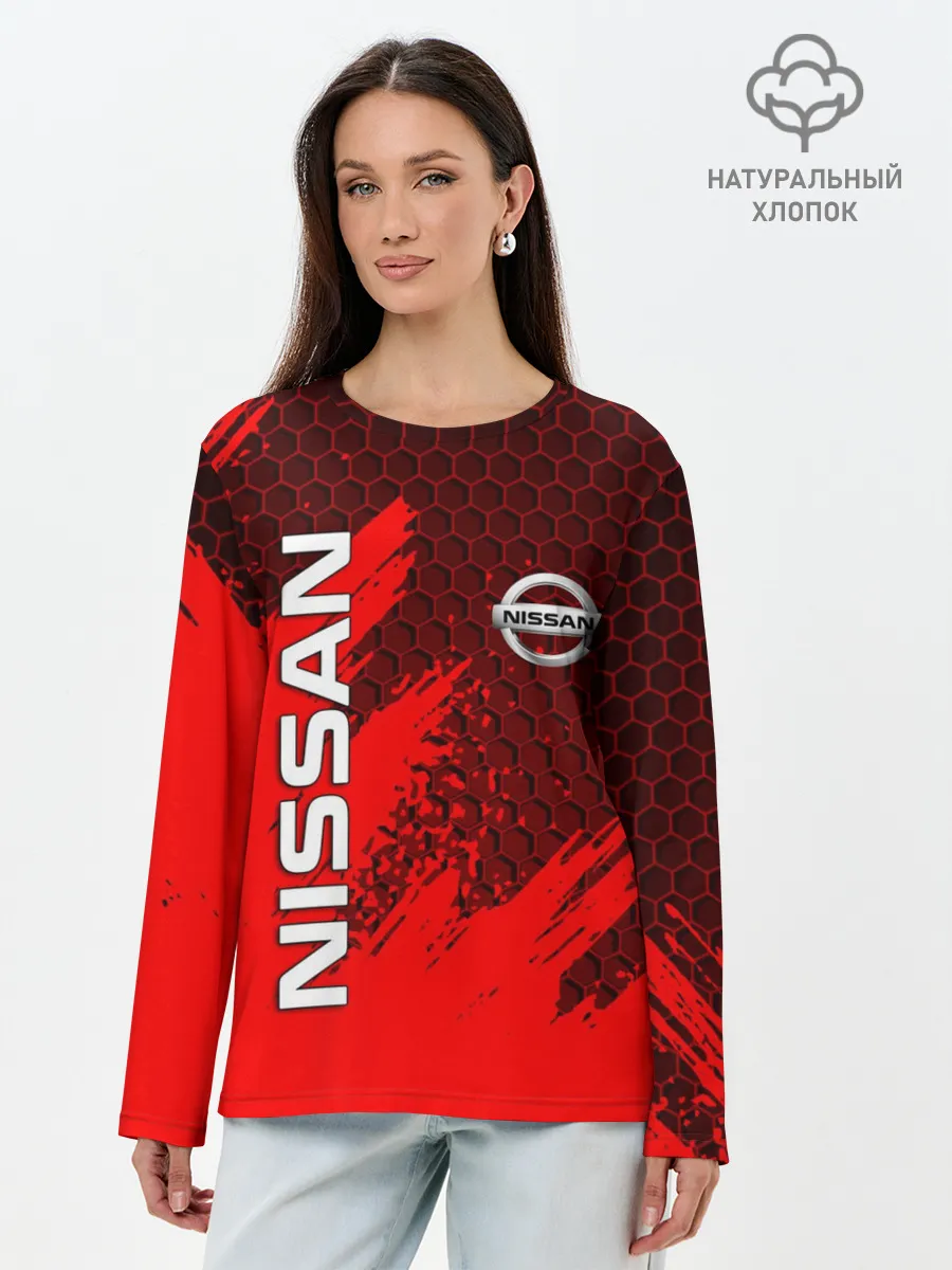Лонгслив женский. Хлопок / NISSAN