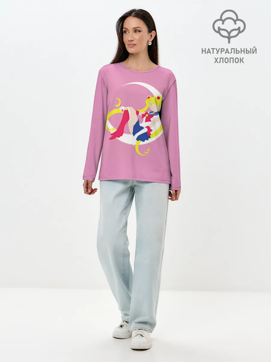 Лонгслив женский. Хлопок / Сейлор мун