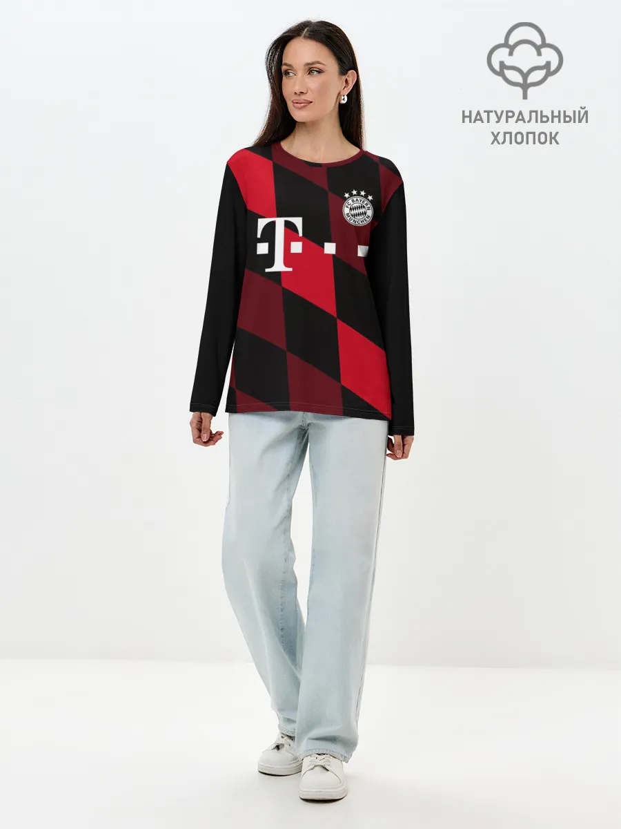 Лонгслив женский. Хлопок / ФК Бавария Мюнхен