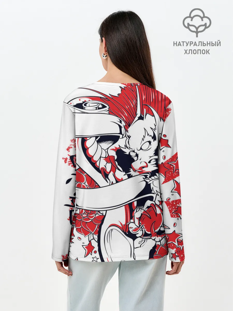 Лонгслив женский. Хлопок / Monsta X