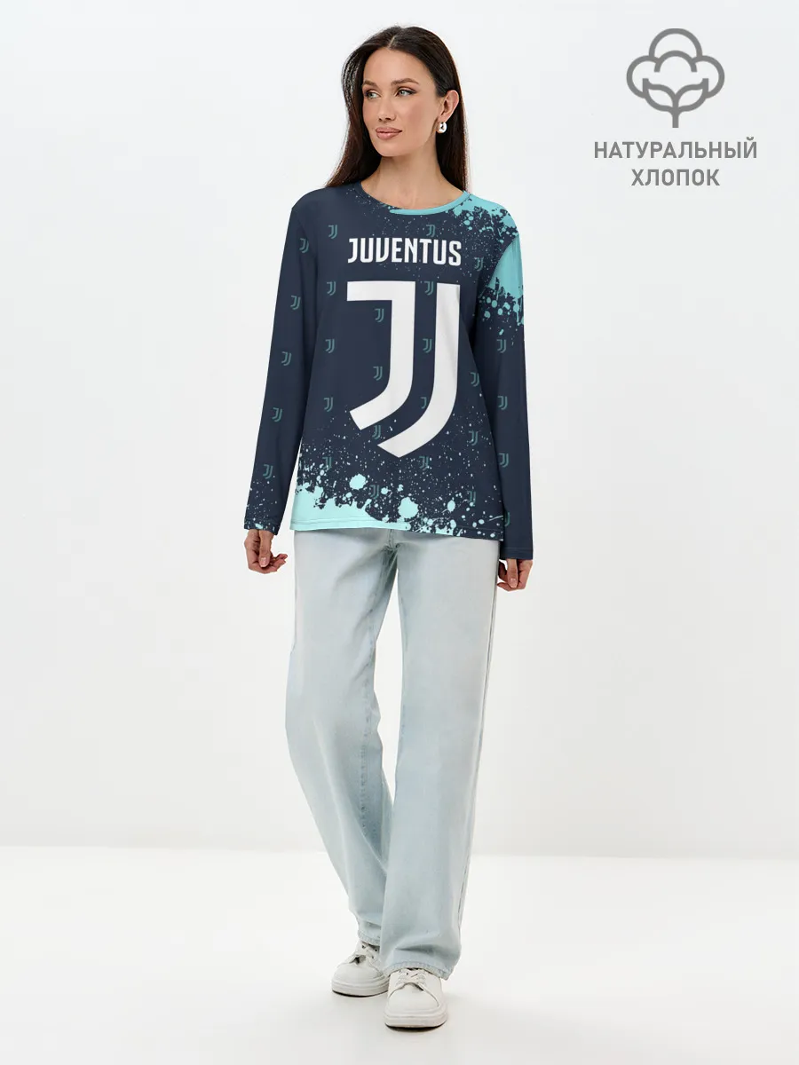 Лонгслив женский. Хлопок / JUVENTUS / ЮВЕНТУС