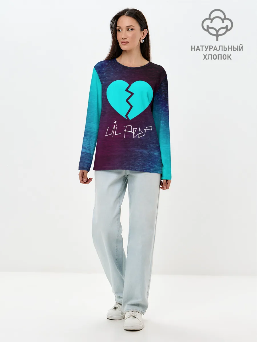 Лонгслив женский. Хлопок / LIL PEEP / ЛИЛ ПИП