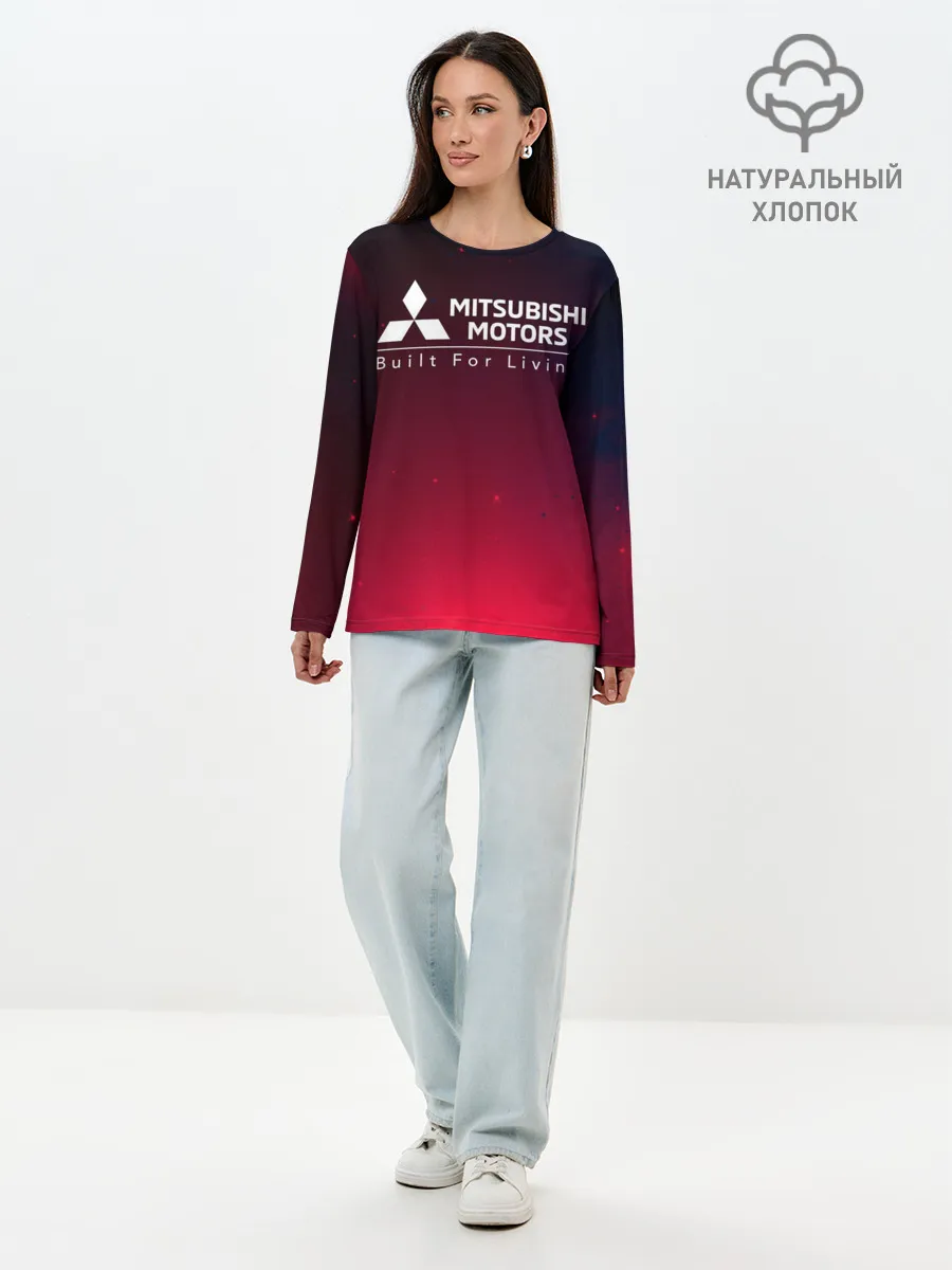 Лонгслив женский. Хлопок / MITSUBISHI / МИТСУБИСИ